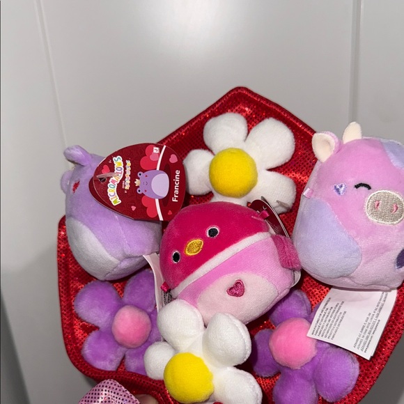 Squishmallows Micromallows 12” Valentines Day Bouquet Red Pink Purple 2025 - Picture 4 of 9